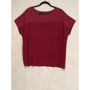 Lauren Ralph Lauren Women's Size 2X Pull Over Top in Burgundy
